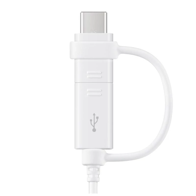 Samsung EP-DG930 USB laidas 2.0 1,5 m USB A / USB C & Micro-USB B baltas