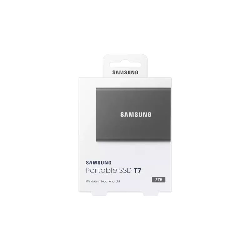 Samsung Portable SSD T7 2 TB USB Type-C 3.2 Gen 2 (3.1 Gen 2) Pilka