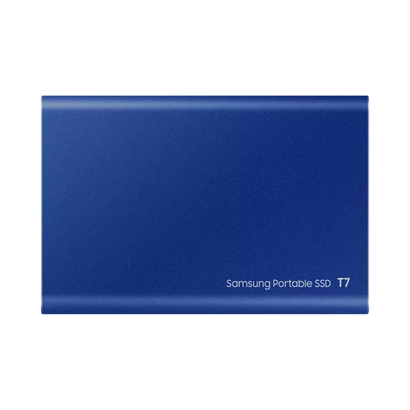 Išorinis SSD Samsung T7 Portable 1 TB, USB-C 3.2 Gen 2, NVMe, AES-256 aparatinė šifravimas, mėlynas