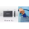 Išorinis SSD Samsung T7 Portable 1 TB, USB-C 3.2 Gen 2, NVMe, AES-256 aparatinė šifravimas, mėlynas