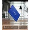 Išorinis SSD Samsung T7 Portable 1 TB, USB-C 3.2 Gen 2, NVMe, AES-256 aparatinė šifravimas, mėlynas