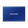 Išorinis SSD Samsung T7 Portable 1 TB, USB-C 3.2 Gen 2, NVMe, AES-256 aparatinė šifravimas, mėlynas