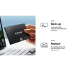 SSD 2,5 colio Samsung 870 EVO 1000 GB — SATA III, Skaitymas 560 MB/s, Rašymas 530 MB/s, Juoda
