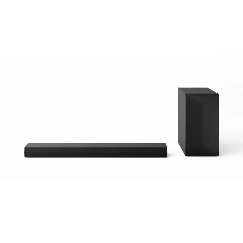 LG S60T 3.1 kanalo garso juosta, 340 W RMS, belaidis žemų dažnių garsiakalbis, Bluetooth 5.3, HDMI ARC, optinis įėjimas, USB, juoda
