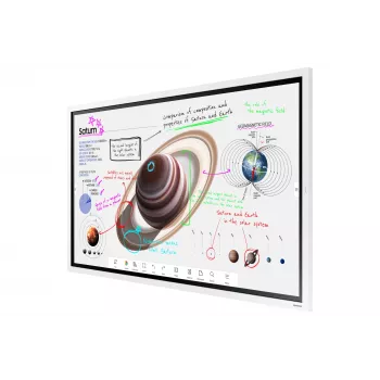 Samsung WM55B interaktyvi lenta 139,7 cm (55 col.) 3840 x 2160 pikselių Liečiamas ekranas Pilka, Balta