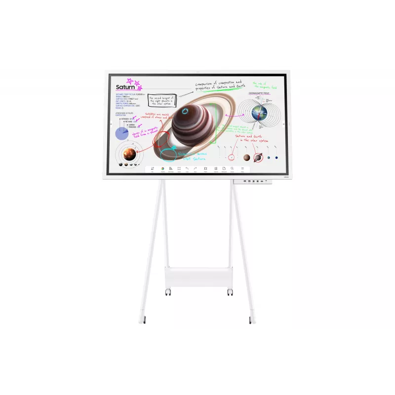 Samsung WM65B interaktyvi lenta 165,1 cm (65 colių) 3840 x 2160 pikselių Liečiamas ekranas Pilka, Balta