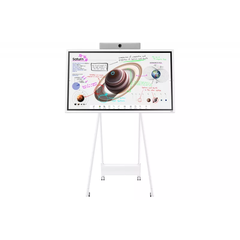 Samsung WM65B interaktyvi lenta 165,1 cm (65 colių) 3840 x 2160 pikselių Liečiamas ekranas Pilka, Balta
