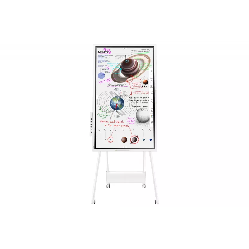 Samsung WM65B interaktyvi lenta 165,1 cm (65 colių) 3840 x 2160 pikselių Liečiamas ekranas Pilka, Balta