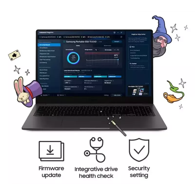 Samsung T5 EVO 2TB nešiojamas SSD diskas USB 3.2 Gen 1 MU-PH2T0S
