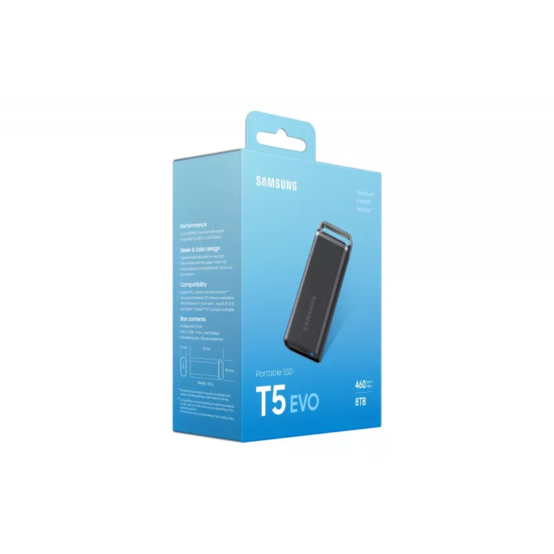 Samsung MU-PH8T0S 8 TB 3.2 Gen 1 (3.1 Gen 1) Juoda