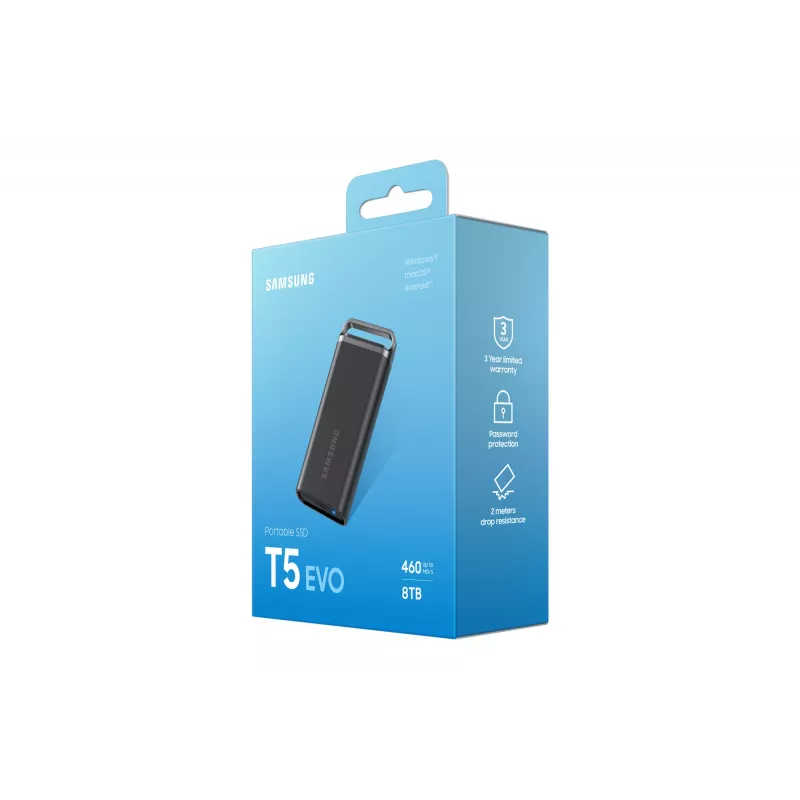 Samsung MU-PH8T0S 8 TB 3.2 Gen 1 (3.1 Gen 1) Juoda