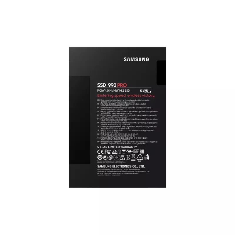 SSD diskas Samsung 990 PRO 4 TB M.2 PCI Express 4.0 NVMe V-NAND MLC
