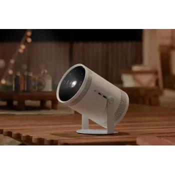 Ultra trumpo fokusavimo DLP 1080p projektorius Samsung SP-LFF3CLAXXXH – 30–100 col. (0,8–2,7 m), Wi‑Fi 5, HDR10+, HLG, 5W RMS, 1,4 kg, Baltas