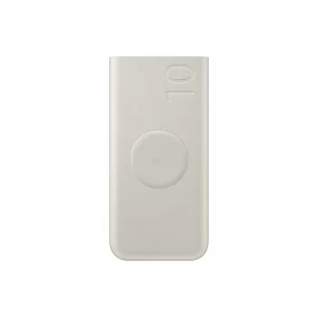 Power bank Samsung EB-U2510XUEGEU 10000 mAh, PD 3.0 25W, USB-C įėjimas/išėjimas, belaidis įkrovimas, 3 įrenginių išėjimas, smėlio spalvos