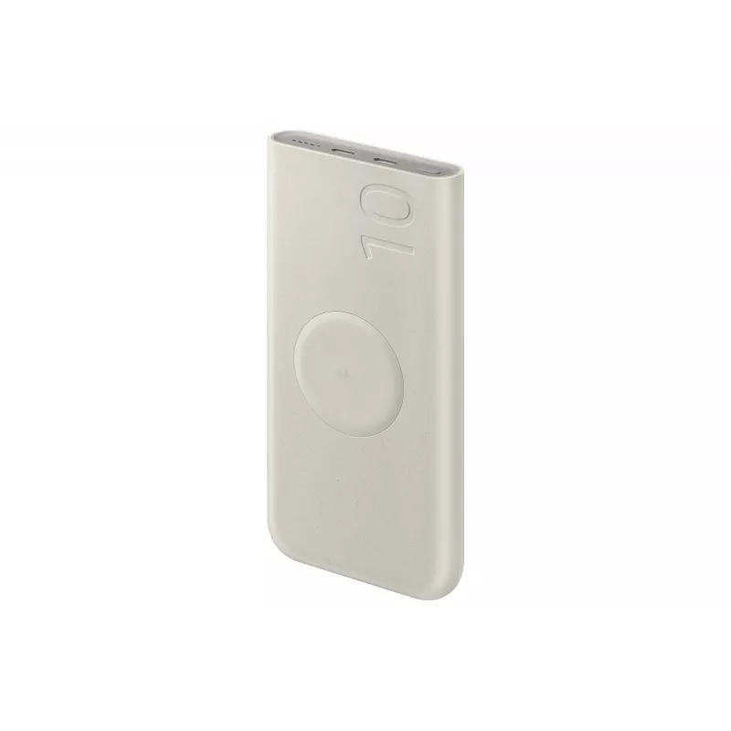 Power bank Samsung EB-U2510XUEGEU 10000 mAh, PD 3.0 25W, USB-C įėjimas/išėjimas, belaidis įkrovimas, 3 įrenginių išėjimas, smėlio spalvos