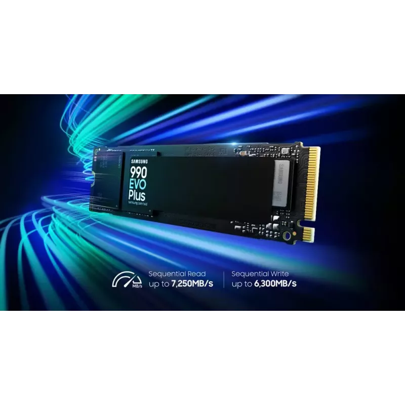 Samsung 990 EVO Plus 4 TB M.2 NVMe SSD (M.2 2280) PCIe 4.0, 7150/6300 MB/s, V-NAND TLC