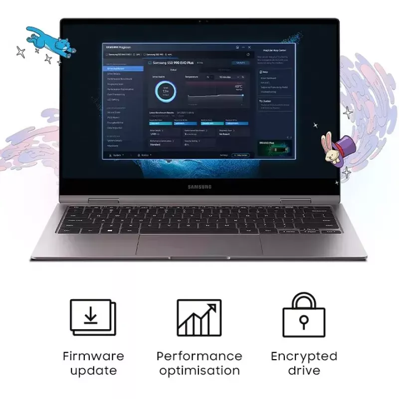 Samsung 990 EVO Plus 4 TB M.2 NVMe SSD (M.2 2280) PCIe 4.0, 7150/6300 MB/s, V-NAND TLC