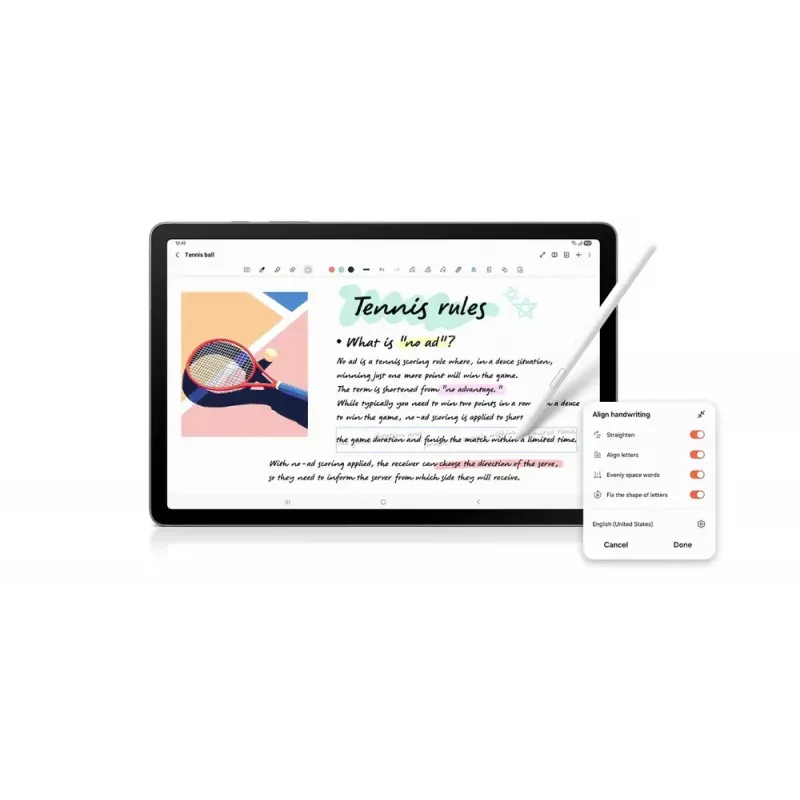 Samsung Galaxy Tab S10 Lite 5G LTE-TDD & LTE-FDD 256 GB 27,7 cm (10,9 colio) 6 GB Wi-Fi 6 (802.11ax) Pilka