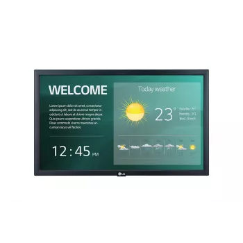 LG 22SM3G-B skaitmeninės reklamos ekranas 54,6 cm (21,5 inch) IPS Wi-Fi 250 cd/m² Full HD juodas su įmontuotu procesoriumi 16/7