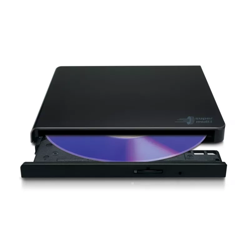 HITACHI-LG DATA STORAGE Slim nešiojamas DVD rašytuvas GP57EB40, USB 2.0, juodas
