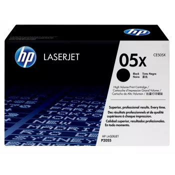 HP 05X didelės išeigos juodas originalus LaserJet tonerių kasetė, 6500 puslapių, juoda, 1 vnt.