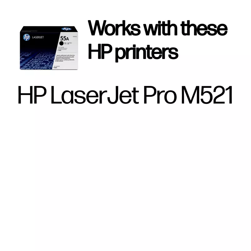 HP 55A Original Juoda LaserJet kasetė, 6000 puslapių