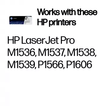 HP 78A juodas originalus LaserJet tonerio kasetė, 2100 puslapių, 1 vnt.