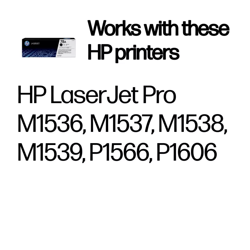 HP 78A juodas originalus LaserJet tonerio kasetė, 2100 puslapių, 1 vnt.