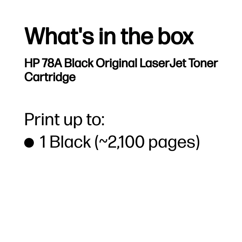 HP 78A juodas originalus LaserJet tonerio kasetė, 2100 puslapių, 1 vnt.