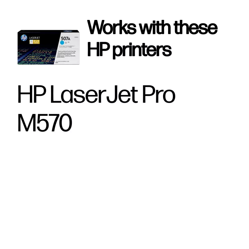 HP 507A žalsvai mėlyna (cyan) originali LaserJet kasetė, 6000 puslapių