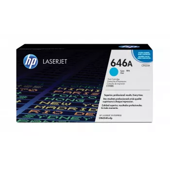 HP 646A Cyan Original LaserJet kasetė, 12500 puslapių, žydra, 1 vnt.