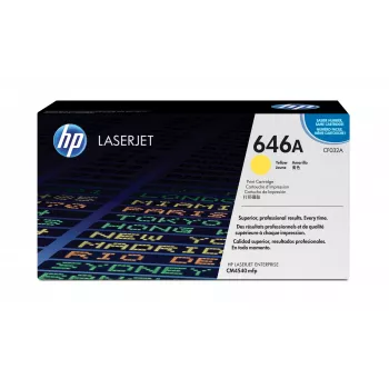 HP 646A geltona originali lazerinė kasetė