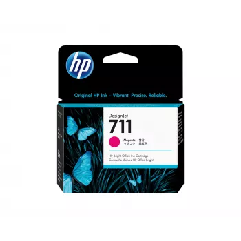 HP 711 29 ml rašalo kasetė, purpurinė (magenta), DesignJet