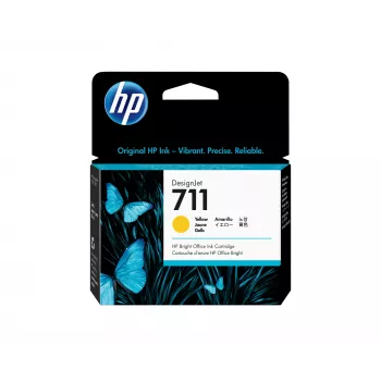 HP 711 29 ml geltona rašalo kasetė DesignJet
