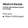 HP 970XL didelės talpos juoda originali kasetė, juoda, 1 vnt., 9200 puslapių