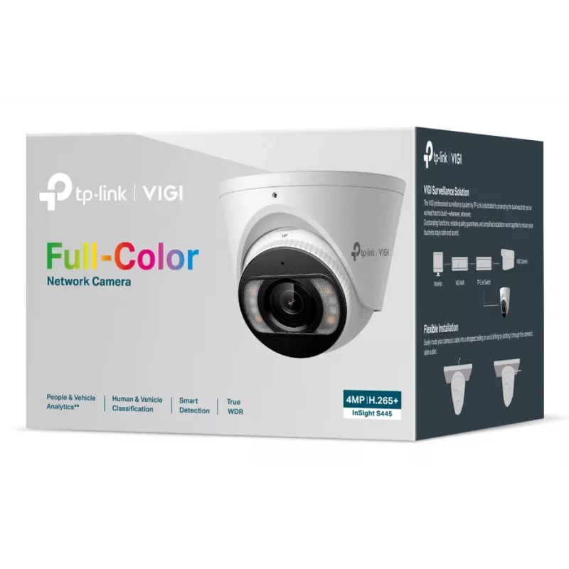 TP-Link INSIGHT S445 Turret IP lauko stebėjimo kamera 2688 x 1520 pikseliai, lubų montavimui