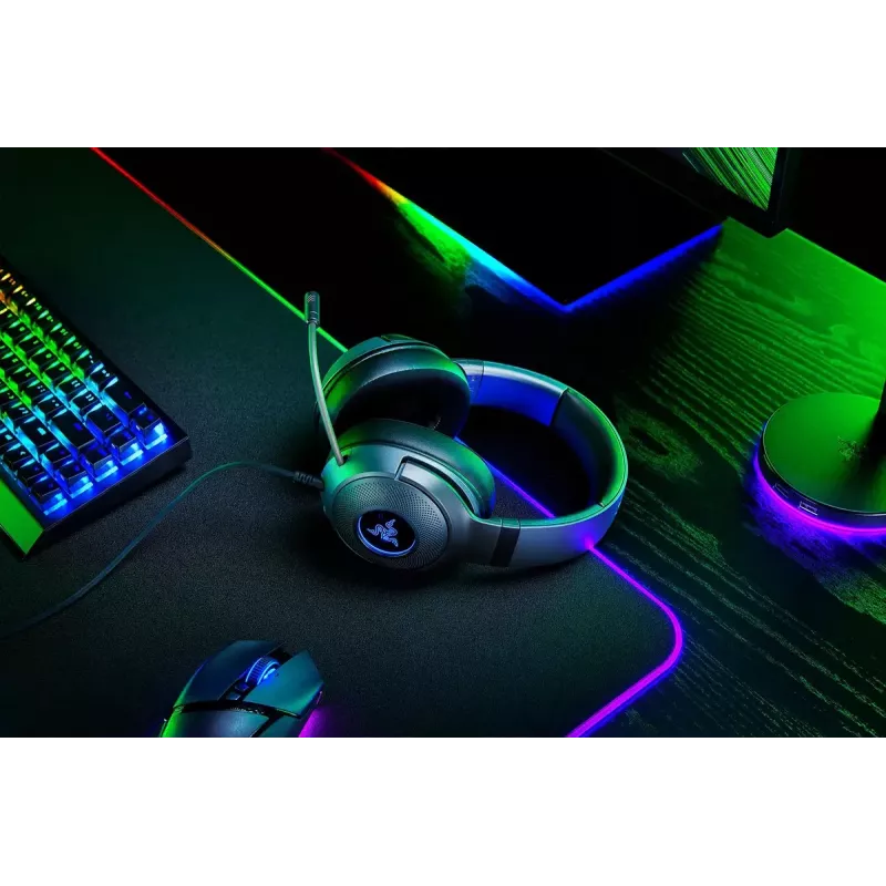 RAZER Kraken V3 X – belaidės ausinės su mikrofonu, USB Type-A, juodos