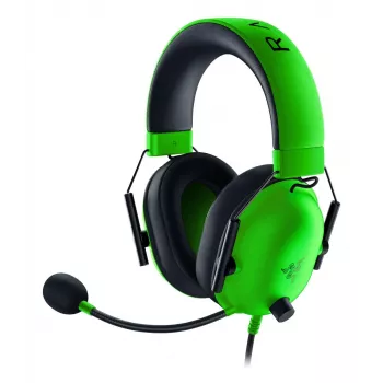 Laidinės žaidimų ausinės Razer BlackShark V2 X — apgaubiančios, 3,5 mm, 1,3 m kabelis, TriForce garsiakalbiai, virtualus erdvinis garsas