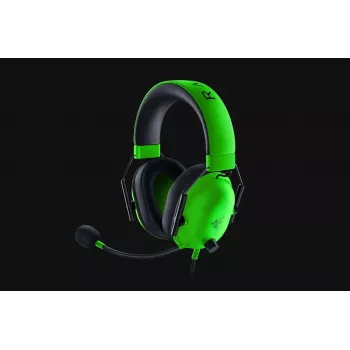 Laidinės žaidimų ausinės Razer BlackShark V2 X — apgaubiančios, 3,5 mm, 1,3 m kabelis, TriForce garsiakalbiai, virtualus erdvinis garsas
