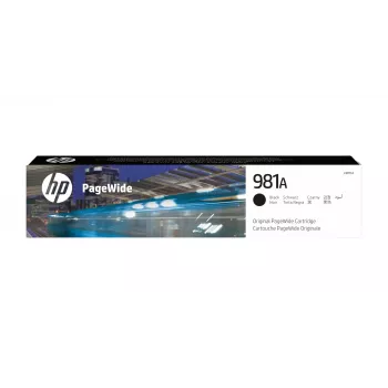 HP 981A Originali juoda kasetė PageWide, 6000 puslapių
