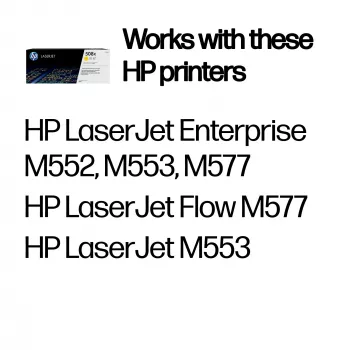 HP 508X didelės talpos geltonas originalus LaserJet kasetė, 9500 puslapių, geltona, 1 vnt.