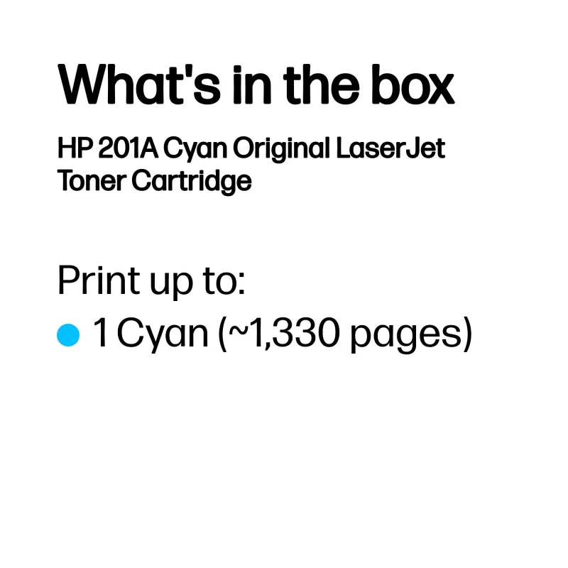HP 201A Cyan Original LaserJet kasetė su dažais
