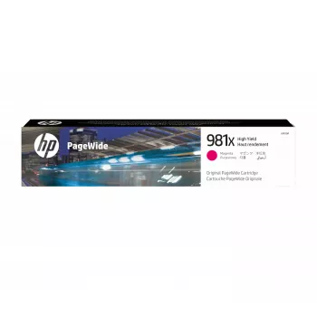 HP 981X didelės talpos purpurinis originalus PageWide kasetė