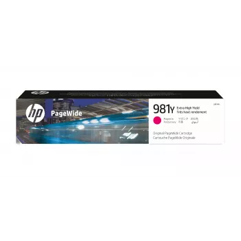 Original HP 981Y Extra High Yield Magenta kasetė, skirta PageWide spausdintuvams