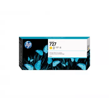 HP 727 300 ml geltona DesignJet rašalo kasetė