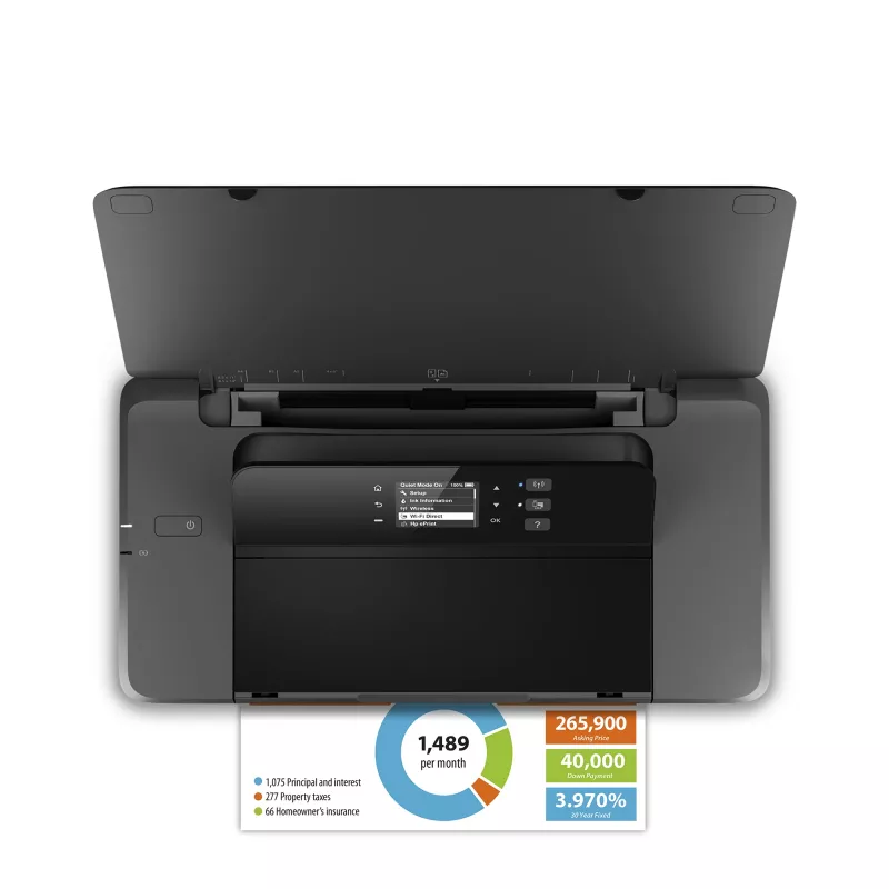 HP Officejet 200 mobilus belaidis spalvotas spausdintuvas