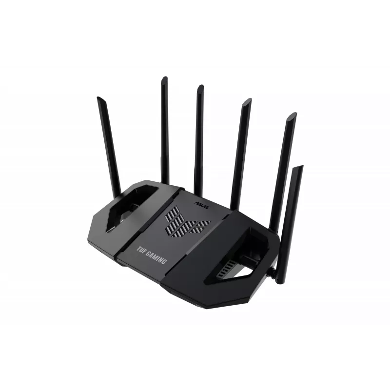 ASUS TUF Gaming BE6500 (TUF-BE6500) belaidis maršrutizatorius 2.5 Gigabit Ethernet dviejų juostų (2,4 GHz / 5 GHz) Juodas