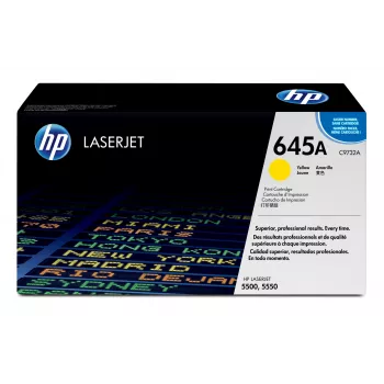 Tonerių kasetė HP 645A C9732A 10000 puslapių Geltona