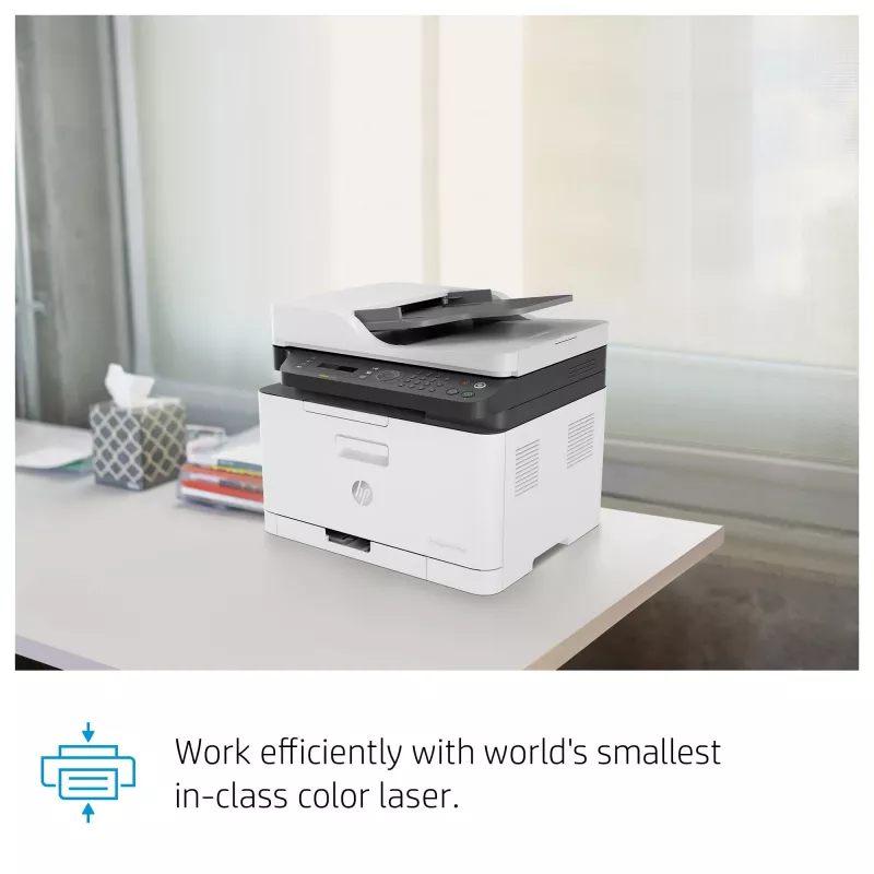 HP Color Laser MFP 179fnw spausdintuvas, lazerinis, spalvotas, 600 x 600 DPI, A4, tiesioginis spausdinimas, juodas, baltas