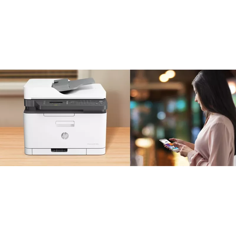 HP Color Laser MFP 179fnw spausdintuvas, lazerinis, spalvotas, 600 x 600 DPI, A4, tiesioginis spausdinimas, juodas, baltas